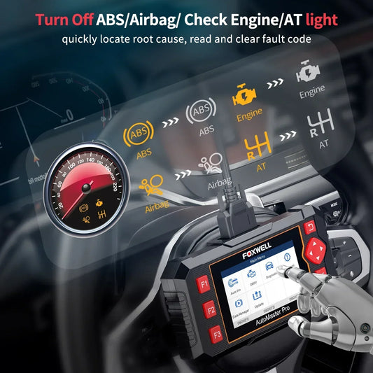 FOXWELL NT604 Elite OBD2 Auto Scanner ABS SRS Engine Transmission Code Reader OBD 2 Live Data Car Diagnostic Tool Free Update by PDG ibma