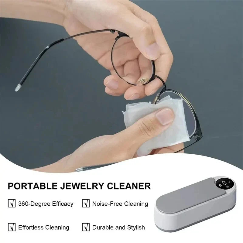 Clean Ultrasonic Cleaner Portable Household Cleaning Machine Jewelry Cleaner Machine Ring Glasse Makeup Brush Cleaner New