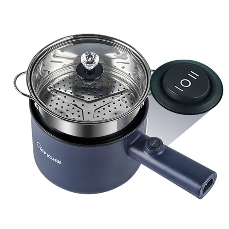 Multifunction Cooker Household Single/Double Layer Hot Pot Electric Rice Cooker Student Dormitory Mini Non-stick Pan Pots EU/US