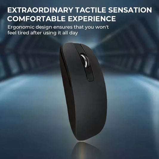 Ultra-thin 2.4G Wireless Keyboard Mouse Set with Keyboard Film Computer Office Gaming Silent Keyboard and Mouse(No Battery)