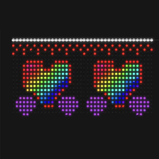 100M2000LEDs 5V 5cm Spacing +/Data/Ground/Return as the 4 wires Dreamcolor Christmas Lights Addressable WS2812B RGBIC Lighting