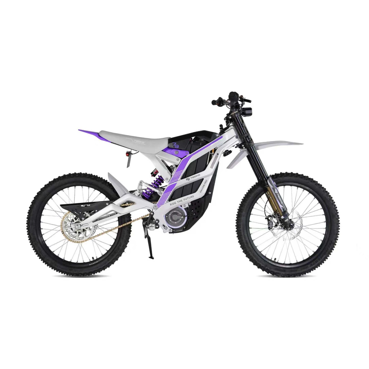 Tc Aluminum Alloy Full Absorber Falcon Electric Off-Road Vehicle Adult 72V Off-Road Motorcycle Mountain Highway 10000W Brushless