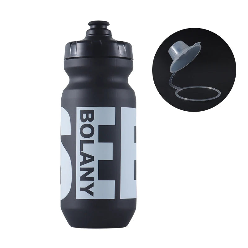 BOLANY 610ML Cycling Bike Water Bottle Bicycle Portable Kettle with Cover Matte Plastic Sports Bottle Outdoor Supplies