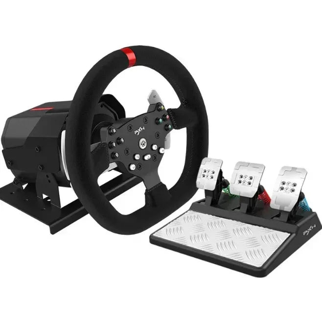 Pxn V10 Steering Wheel Gaming Controller Wired Force 900 Rotation Game Steering Wheel For Ps3/Ps4/Switch/Xbox Man Gifts Custom