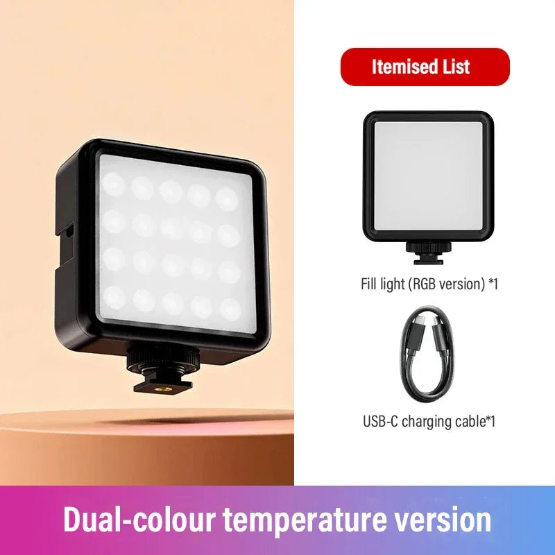 SOONPHO P5 LED RGB Video Light Professional Photographic Lighting 2500K-7000K Bi Color For Photo Studio Portable Lamp