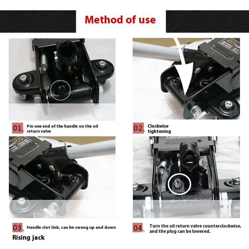 2.5-ton ultra-low jack car sedan SUV hydraulic lifting jack wheel frame car tire repair tool