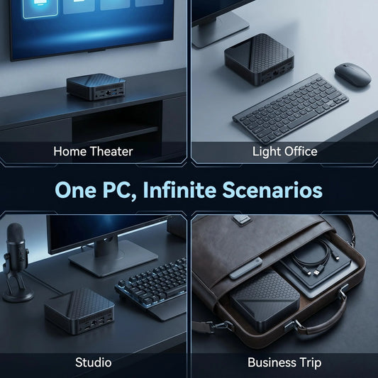 2026 Intel Core I9-8950HK Gaming Mini PC 16GB RAM 1TB/2TB SSD 4K WiFi6 BT5.2 Compact Mini Desktop Computer For Office Gaming by PDG ibma