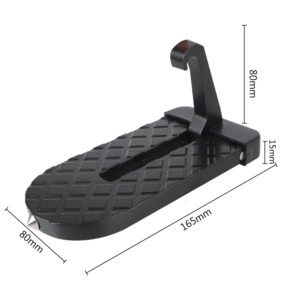 Universal Foldable Car Door Step Pedals 230kg Loading Holder Auxiliary Foot Pegs Doorstep Anti-skid As A Auto Safety Hammer