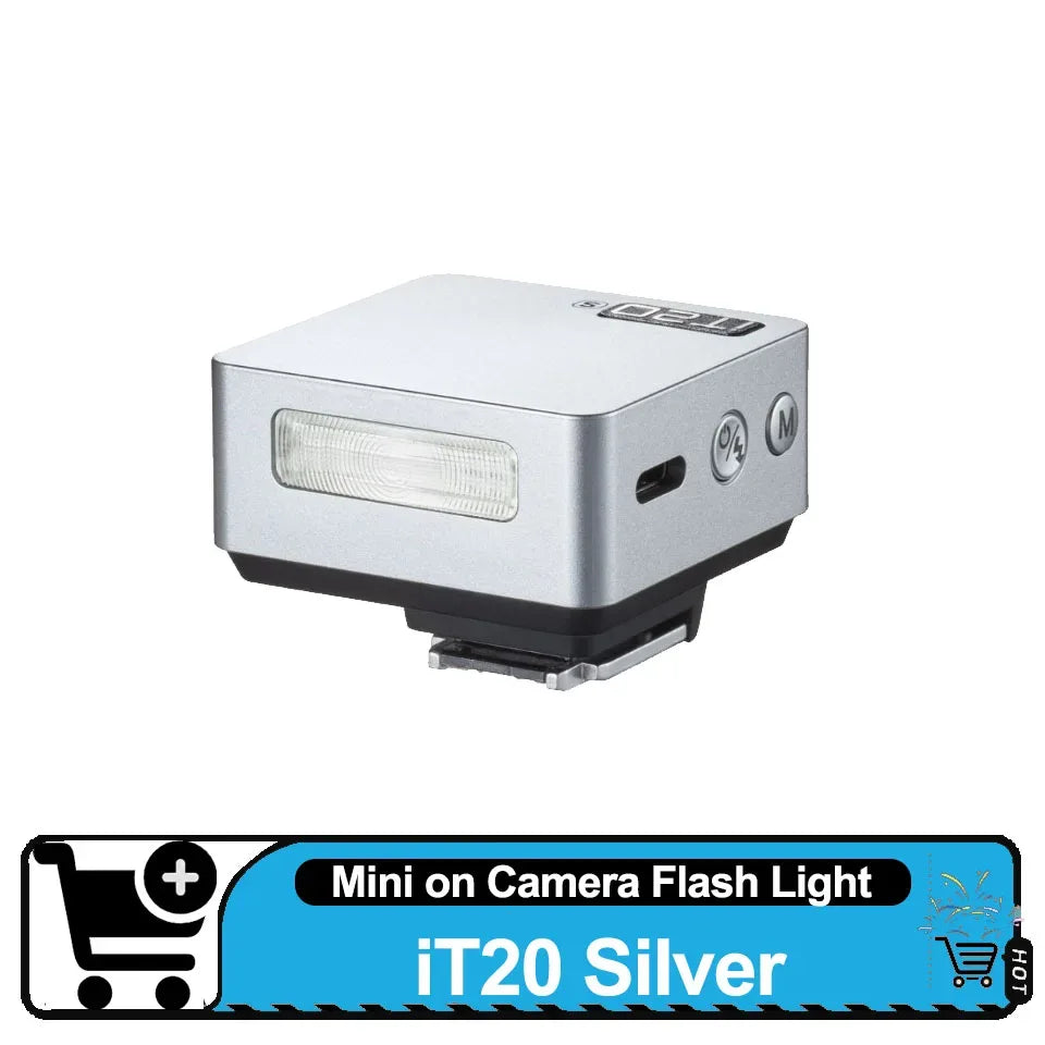 Godox iT20 Mini TTL Auto Camera Flash 1.5S Rapid Recycling Portrable on Camera Flash for Sony Canon Fuji Fuji Ricoh