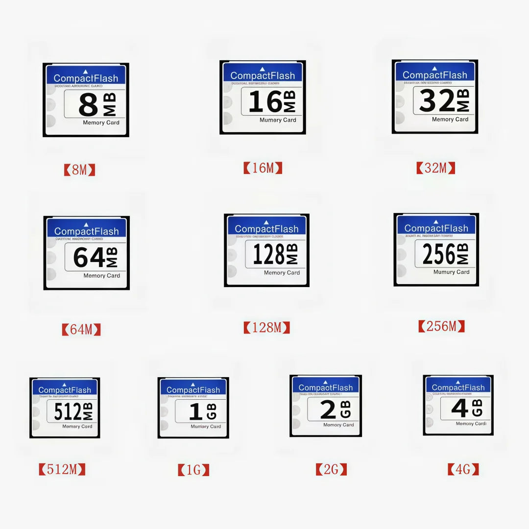 Small Capacity CF Card 16MB 32MB 64MB 128MB 256MB 512MB 1GB 2GB Memory Card Compact Flash Card
