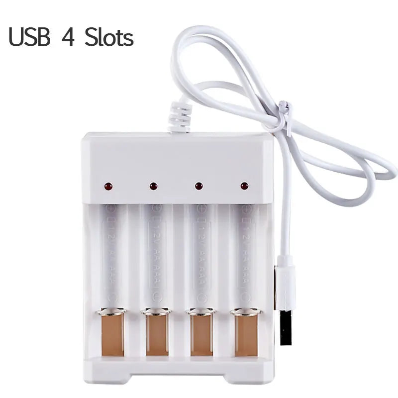 AA / AAA Battery Charger 2 4 Slots AC 110V 220V For NI-MH /NI-CD AA AAA Charging 1.2V Rechargeable Battery Charger