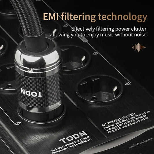HIFI power filter HiFi lightning protection anti-interferencePA audio power purifier EU dedicated power strip
