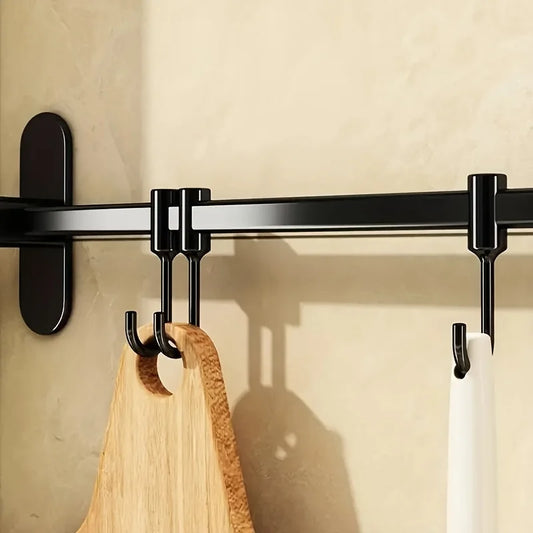 1 Piece Of Kitchen Equipment Storage Rack Such As Pot Lid And Spatula Wall-Mounted Hook Rack Multi-Way Storage For Kitchen Items by PDG ibma
