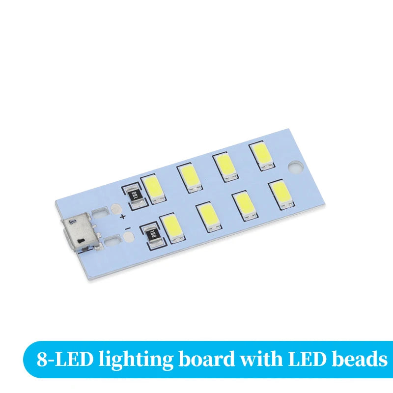1PCS high quality 5730 smd 5V 430mA~470mA White Mirco Usb 5730 LED lighting panel USB mobile light Emergency light night light