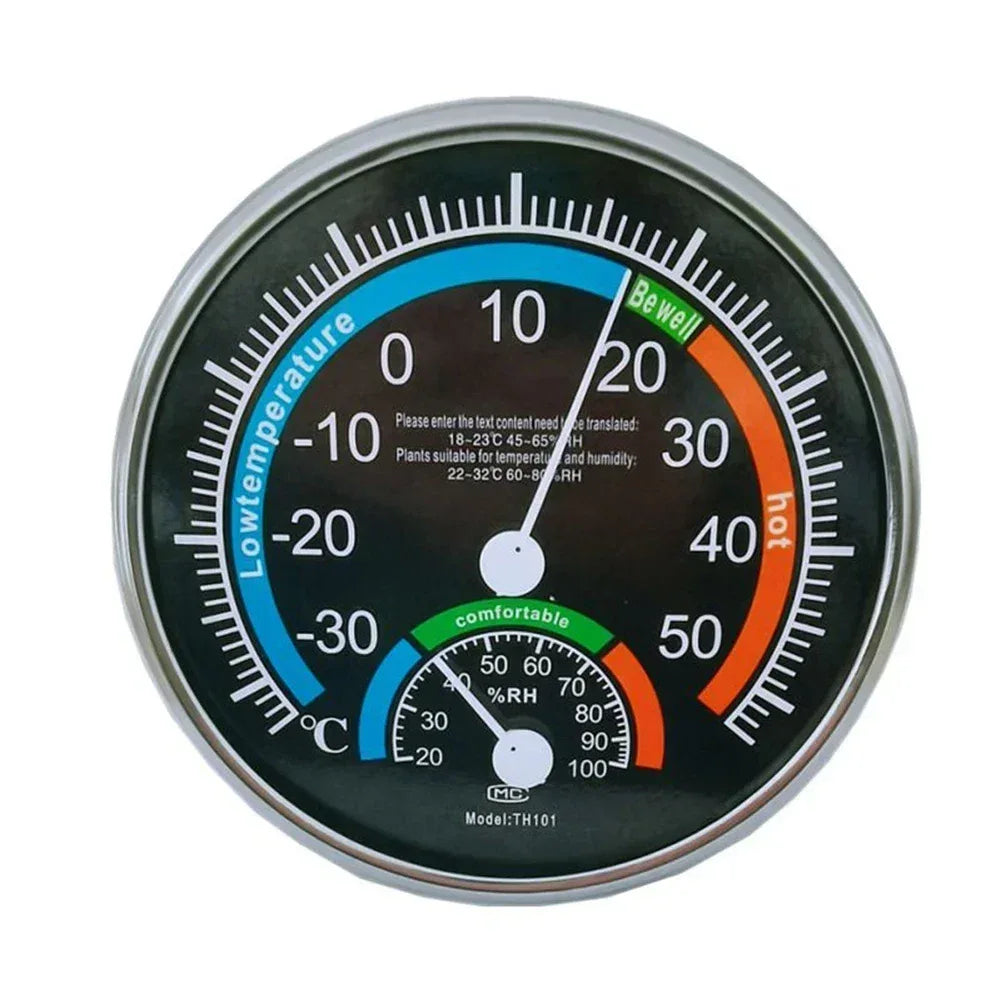 Thermo-hygrometer ABS Black/blue Room Climate Control Inside Thermometer Hygrometer Thermo Analogue Humidity