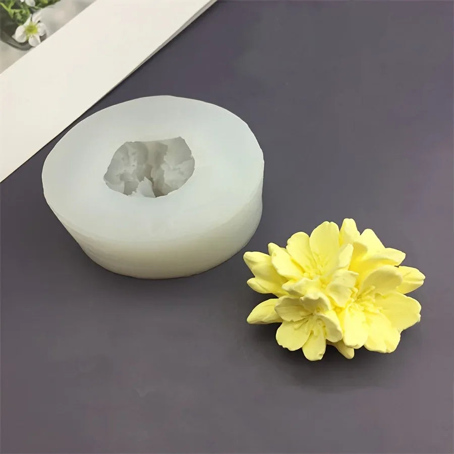 1pcSakura Peach Blossom Valentine's Day Anniversary GiftDIYSilicone Candle Mold Soap Resin Casting Handmade Soap Aromatherapy Pl