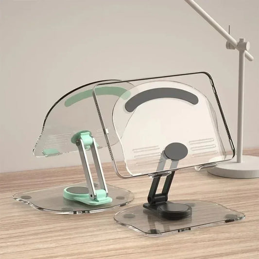 Foldable Tablet Support Office Desk Cell Phone Stand Telephone Versatile Grey Mobile Bracket