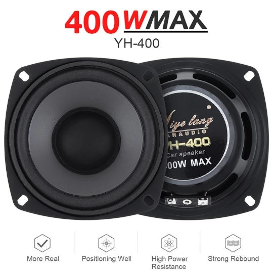 1pair 400/500/600W Car Speakers 2-Way Vehicle Door Subwoofer Car Audio Music Stereo Full Range Frequency Automotive Speaker
