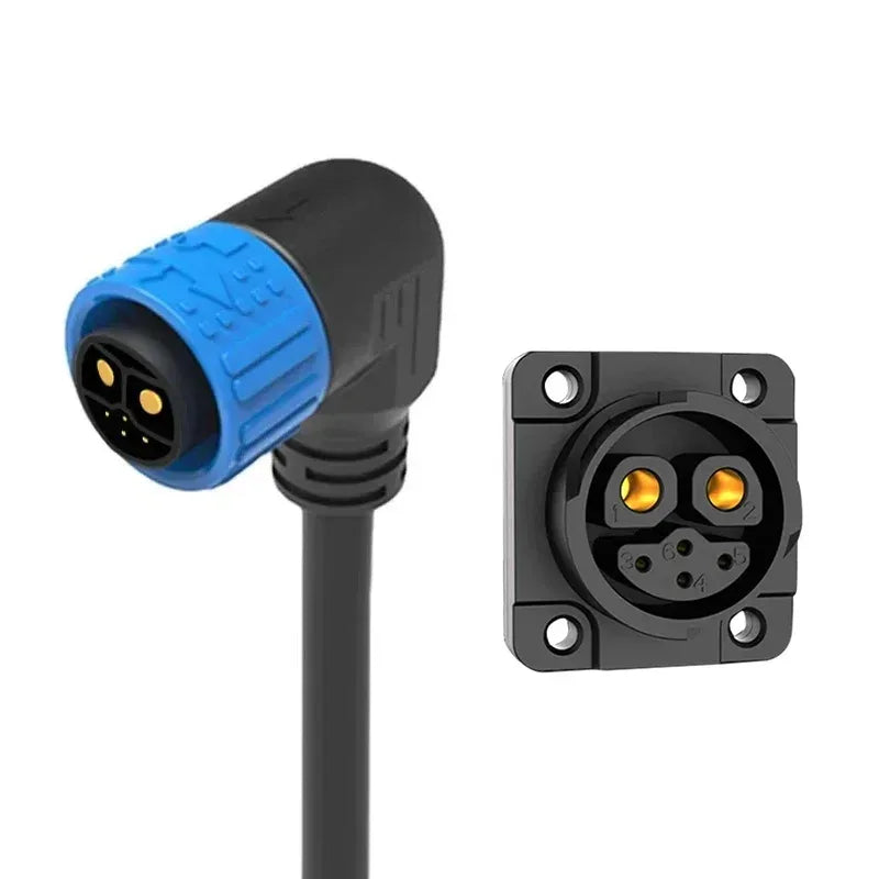 M23 2+4 Rechargeable Battery Aviation Plug Electric Motorcycle Battery Charging Connector 6pin Male Female Waterproof Connector