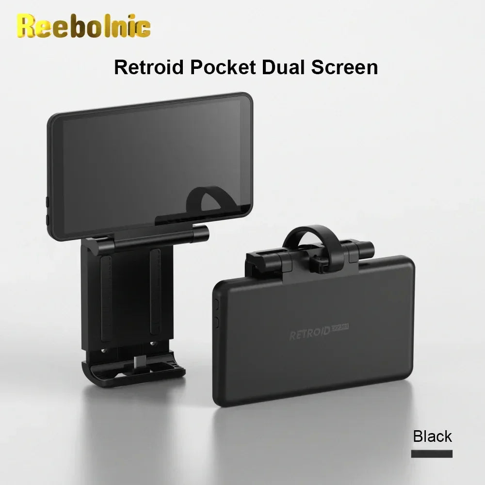 Reebolnic Retroid Pocket Dual Screen for RP4 Pro RP5 Handheld Game Console 5.5Inch Touch Screen TypeC Game Console Double Screen