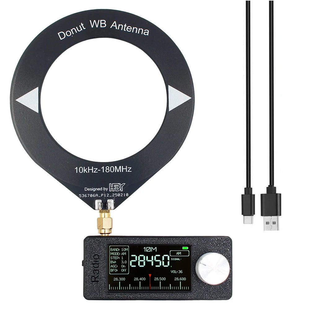 SI4732 0.5-108mhz Portable Radio 1.9inch IPS Screen Pocket Mini Radio LSB USB AM FM FM/AM Radio HF SW MW VHF Radio