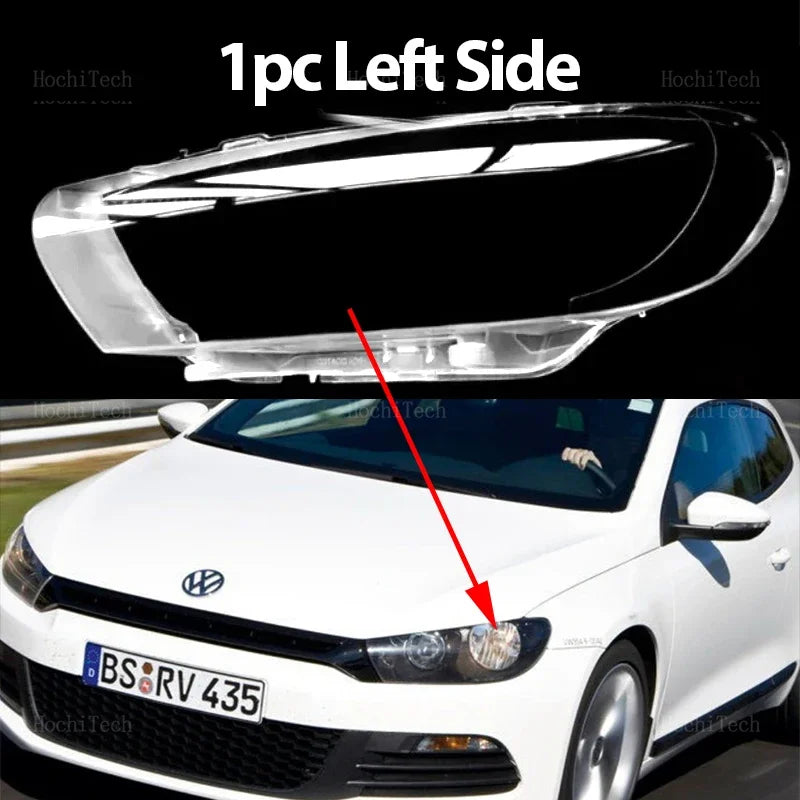 Head Lights Cover For Volkswagen VW Scirocco pre-facelift 08-14 Transparent Housing Front Headlights Lens Shell Glass Lampcover