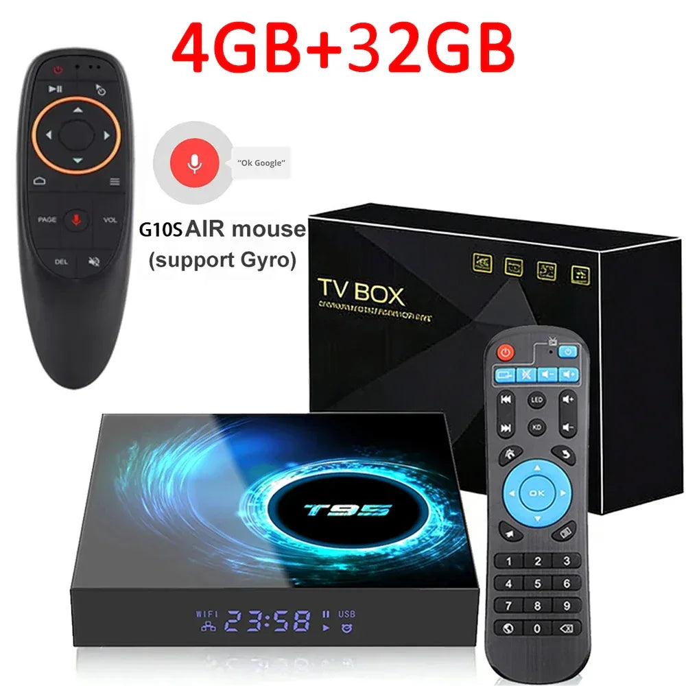 2026 New Android TV Box T95 Allwinner H616 Android 16 8GB+256GB Dual Wifi BT5.4 Ultra HD Smart Home Theater TV Box Media Player