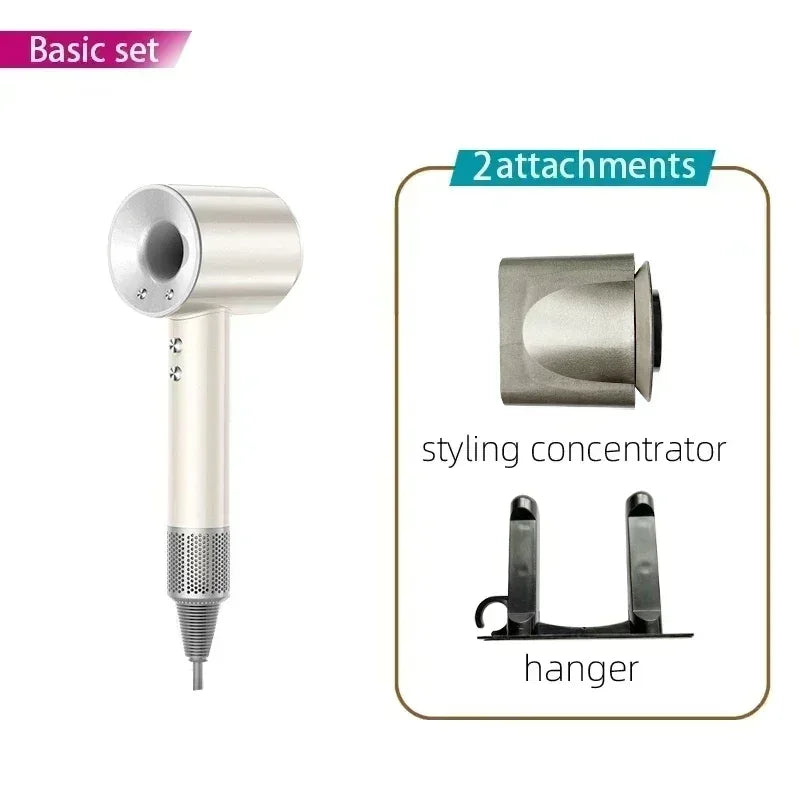 2025 Super Hair Dryer 220V Leafless Hair Dryer Personal Hair Care Styling Negative Ion Tool Schedule Negative Ion Electric Dryer
