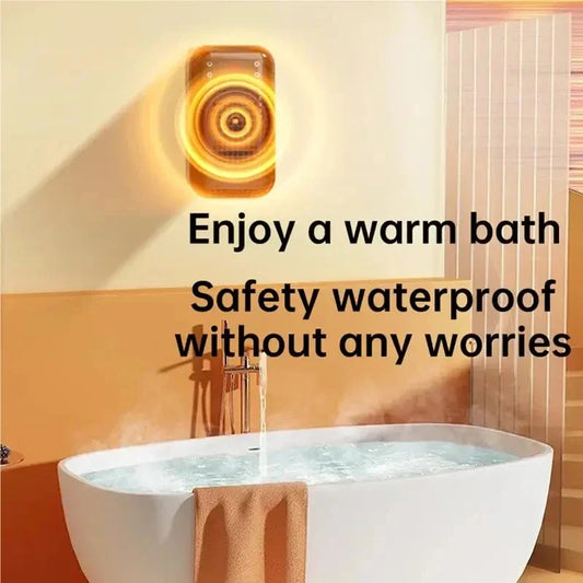 Wall Outlet Heater Plug-in Portable Household Electric Warmer Small Bathroom Heating Fans Home Heater with Remote Control by PDG ibma
