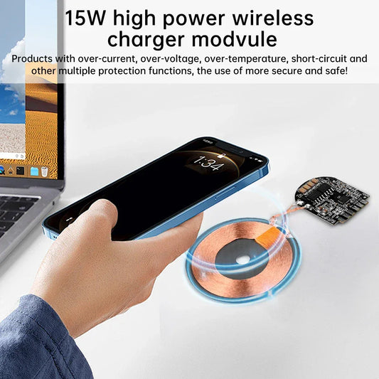 Transmitter Module Coil Circuit Board 5V 9V 5/10/15W Qi Fast Charging Wireless Charger PCBA DIY Standard Accessories by PDG ibma