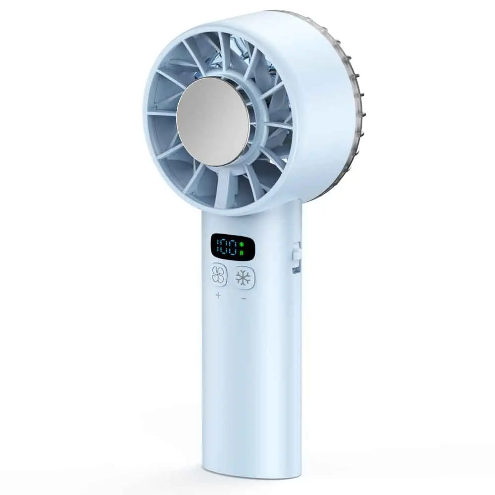 Outdoor high-speed refrigeration handheld fan 100 speed mini fan USB charging portable fan
