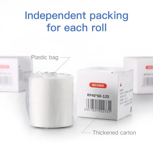 10 Rolls Niimbot B1 B21 B3S Thermal Lable Tape 5 Rolls 40mm 50mm Price Label Maker Sticker for Niimbot Printer Waterproof Paper