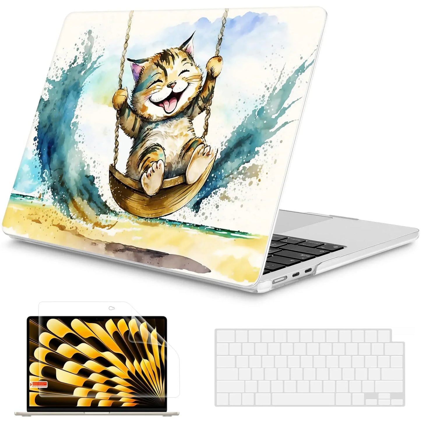 Laptop Case for Macbook Air 13 A2337 2020 M1 Chip Pro 13 A1278 2022 M2 Air 13.6 M2 for Macbook Pro 14 case M4 2023 M3 Pro 16