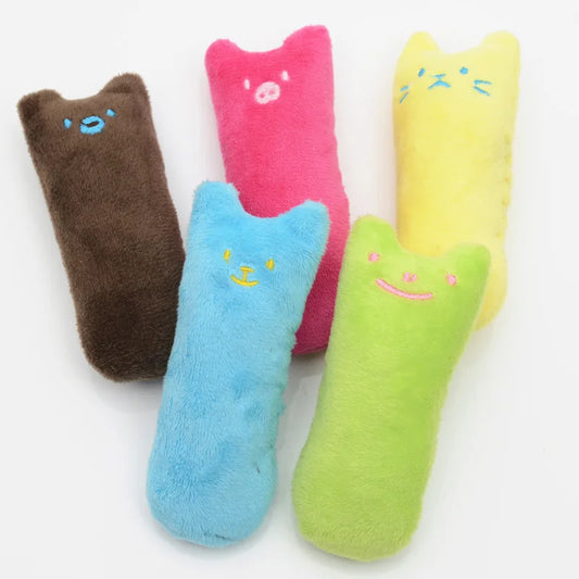 Teeth Grinding Catnip Toys Funny Interactive Plush Cat Toy Pet Kitten Chewing Vocal Toy Claws Thumb Bite Cat mint For Cats by PDG ibma