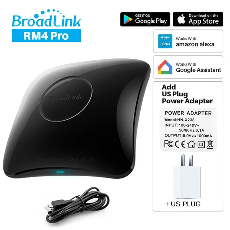 Broadlink RM4 Pro Universele Intelligente Afstandsbediening Smart Home Wifi +IR+ Rf Schakelaar Works met Alexa