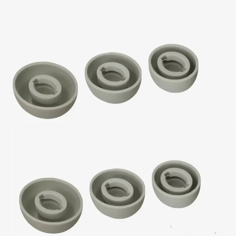 6PCS In-Ear Earcaps For JBL Tour Pro 2 Earphone Silicone Case Covers Cap Replacement Tips Earbuds Eartips Ear pads Grey/BlacK