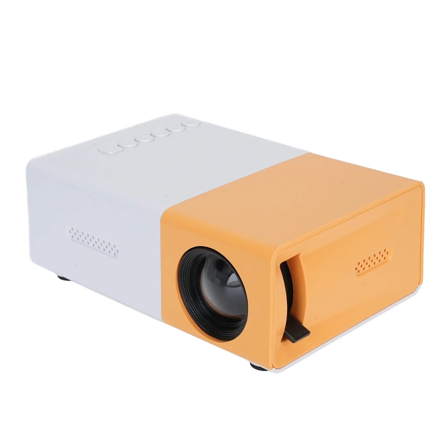 Outdoor Projector Small Projector 1080P Portable 100ANSI 1000LM Brightness Manual Focus 100in Screen Support LED Movie Projector