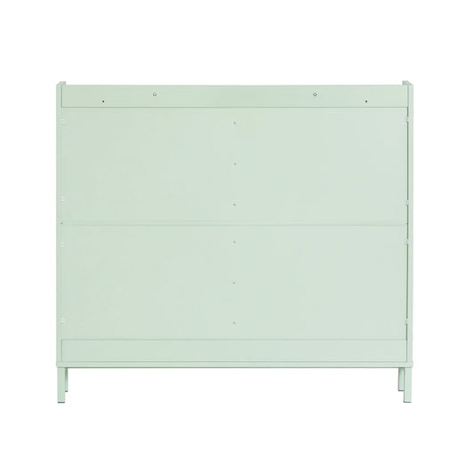 SoBuy FSR100 4 flap shoe rack 8 shelf surface shoe cabinet narrow shoe chest of drawers shoe shelf