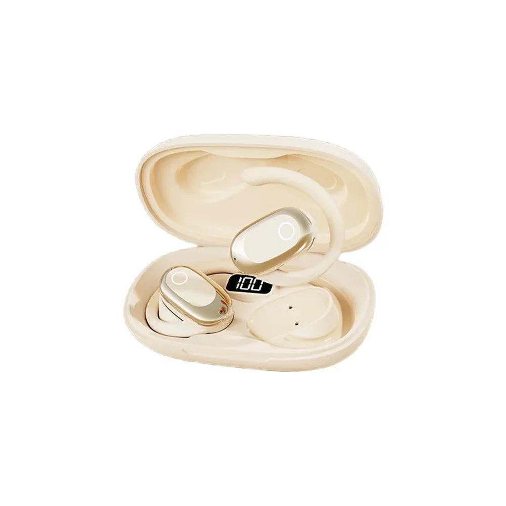 OWS Headphones Over-Ear Open-Ear Wireless Bluetooth Earphones Style Noise Cancellation Rotatable Feature With Mic Portable Audio