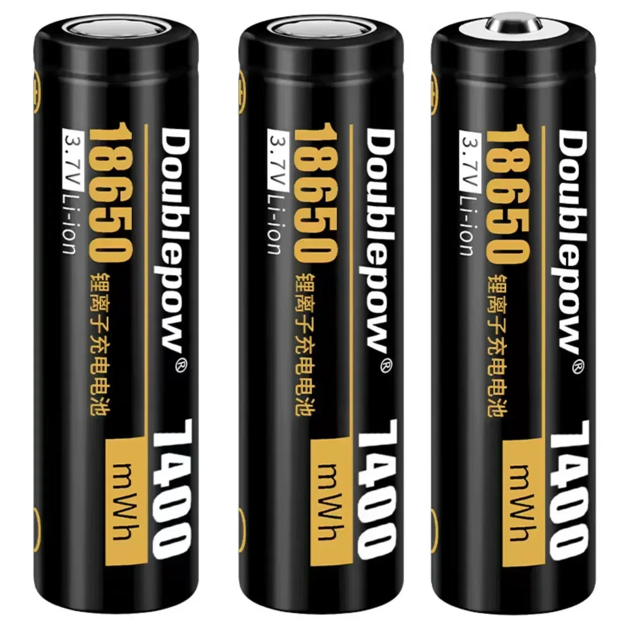 3pcs/lot 18650 lithium ion rechargeable battery 3.7v 7400mWh 18650 flashlight rechargeable battery