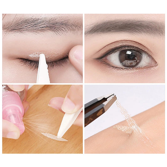 360pcs Makeup Clear Gray Beige Eyelid Stripe Big Eyes Invisible Double Fold Eyelid Shadow Tape Sticker Beauty Tool