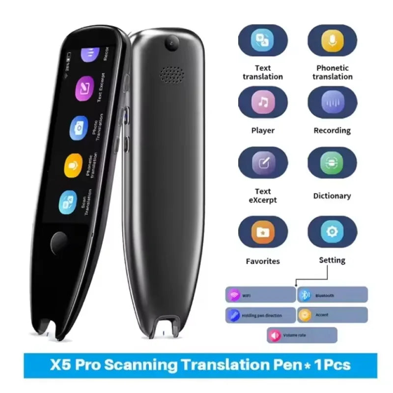 German Spanish French Italian Korean Portuguese Russian Scanning Voice Translation Pen Offline Online Language Learn Translator