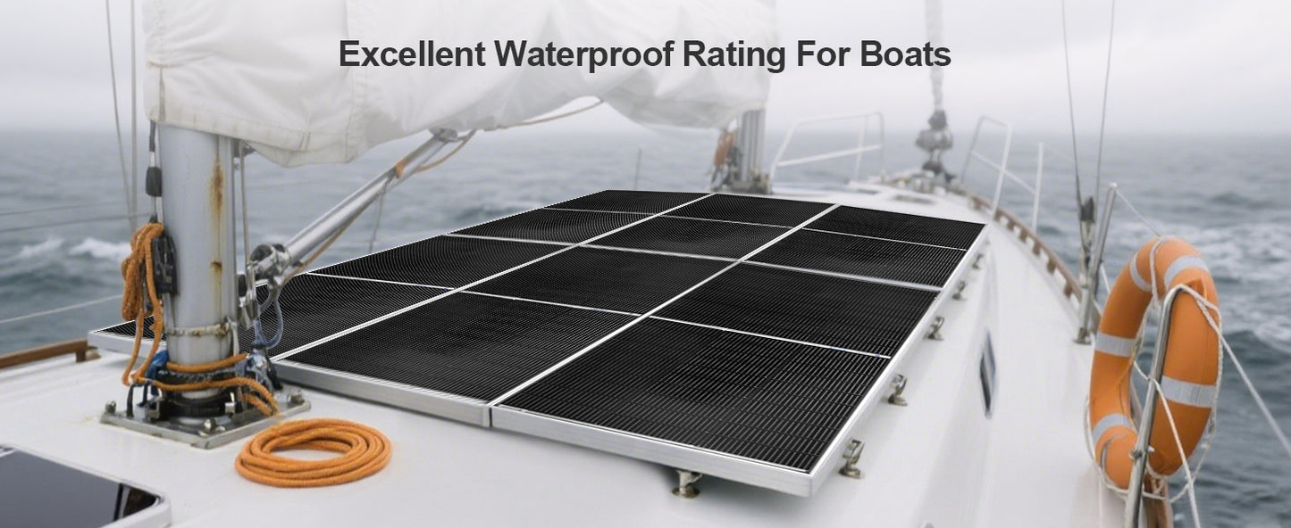 ECO-WORTHY 195W N-Type 18BB Bifacial Solar Panel, 1PC 12 Volt Monocrystalline Solar Panel with 25% High Conversion Efficiency,
