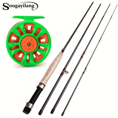 [Fly Fishing Rod Reel Set] Sougayilang Fly Fishing Rod Reel Set Fly Fishing Pole with Reel Combo Fly Tackle