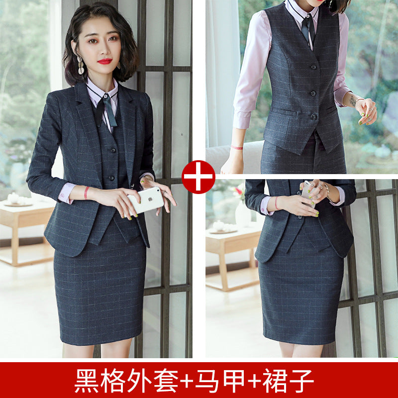 Professional Suit for Women 2024 New Plaid Formal Suit for Women, Small Suit, Fashionable Elegant, Business Elegant Suit for Women