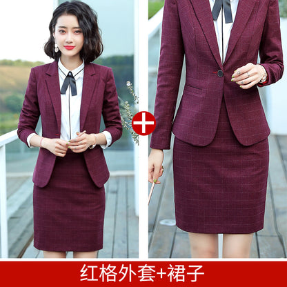 Professional Suit for Women 2024 New Plaid Formal Suit for Women, Small Suit, Fashionable Elegant, Business Elegant Suit for Women