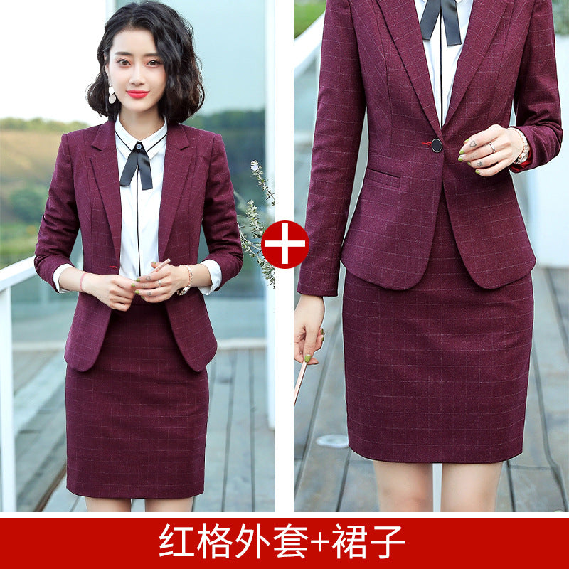 Professional Suit for Women 2024 New Plaid Formal Suit for Women, Small Suit, Fashionable Elegant, Business Elegant Suit for Women