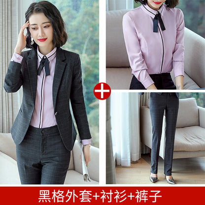 Professional Suit for Women 2024 New Plaid Formal Suit for Women, Small Suit, Fashionable Elegant, Business Elegant Suit for Women