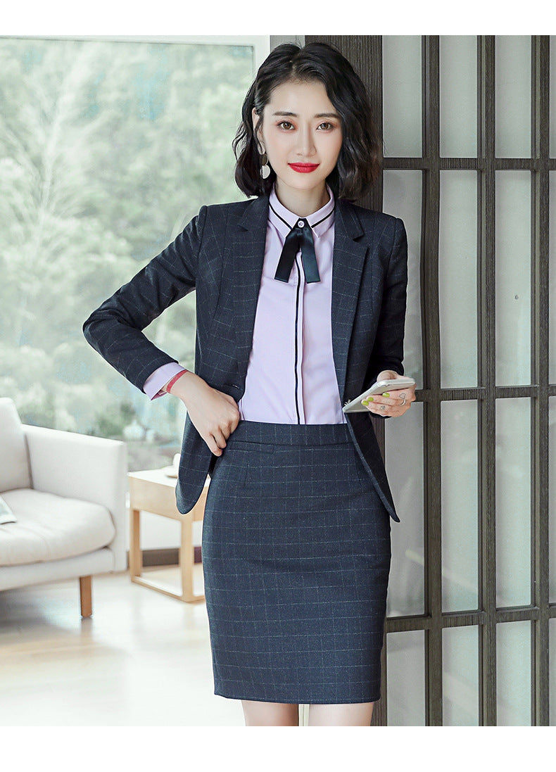 Professional Suit for Women 2024 New Plaid Formal Suit for Women, Small Suit, Fashionable Elegant, Business Elegant Suit for Women