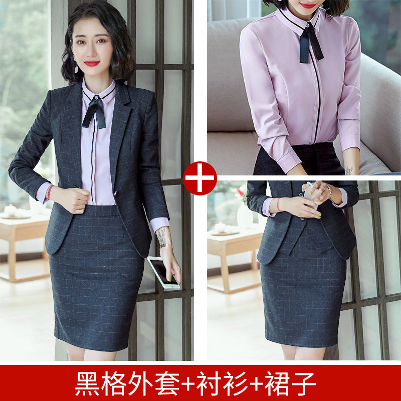 Professional Suit for Women 2024 New Plaid Formal Suit for Women, Small Suit, Fashionable Elegant, Business Elegant Suit for Women